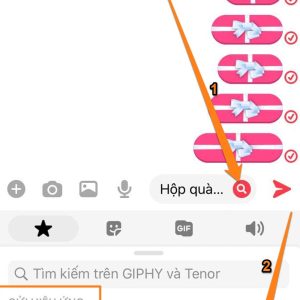 Làm hộp quà tin nhắn messenger