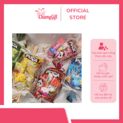 Set Bó Hoa Thuyền Bánh Kẹo AVY Tặng Quà