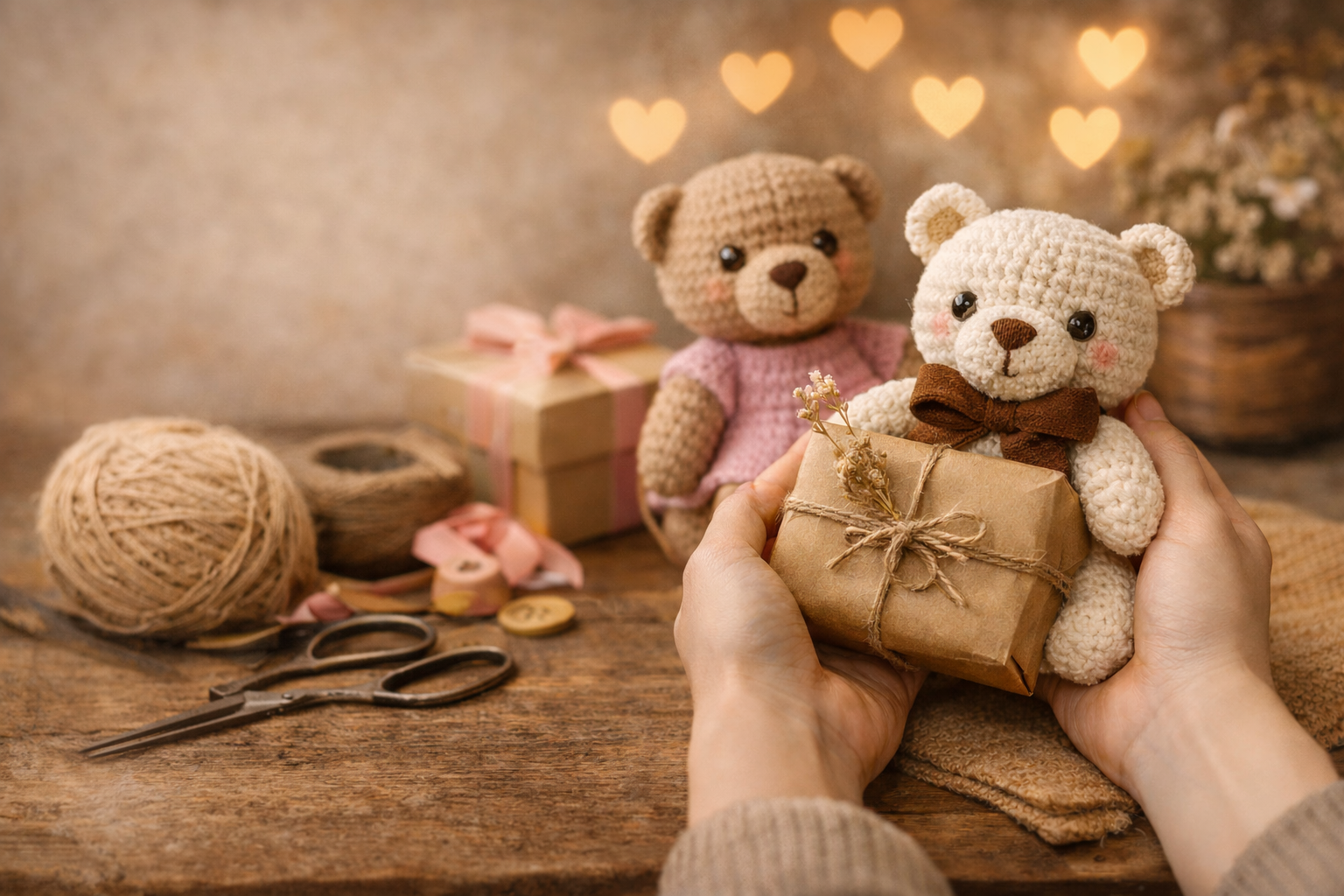 quà tặng gấu bông handmade